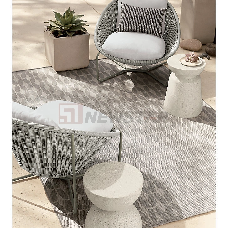 Living Room Furniture Sofa Side Table Round Natural White Terrazzo Coffee Side Table
