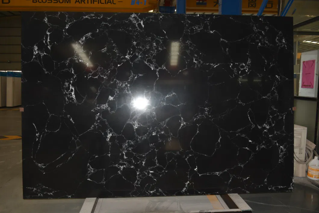 Black Artificial Marble for Background Wall /for Kitchen Countertop