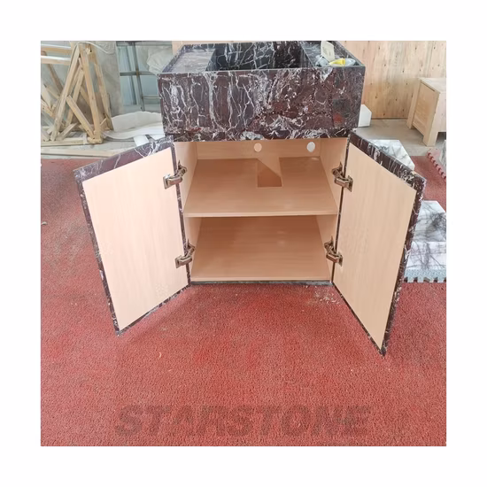 New Bathroom Vanity Natural Marble Stone Sink Customized Bathroom Furniture