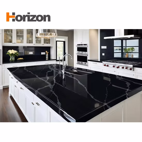 Calacatta Artificial Quartz Stone for Kitchen Countertop and Table Top