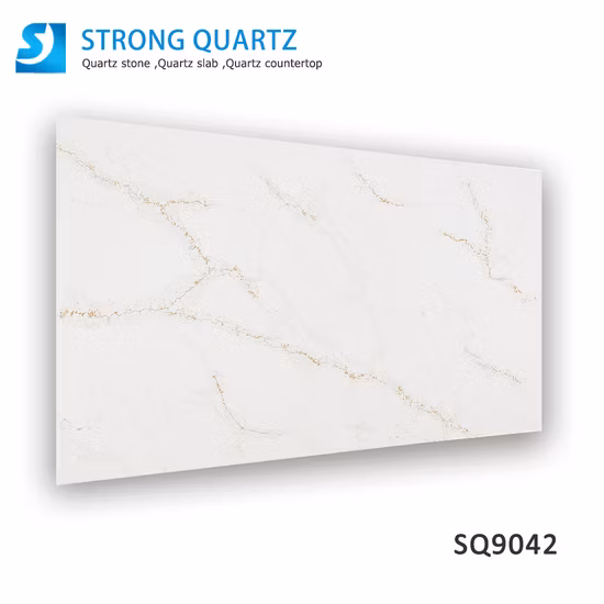 China 3200*1600mm Calacatta White/Black/Grey Artificial/Engineered Quartz Stone Slabs Price/Factory/Manufacturer
